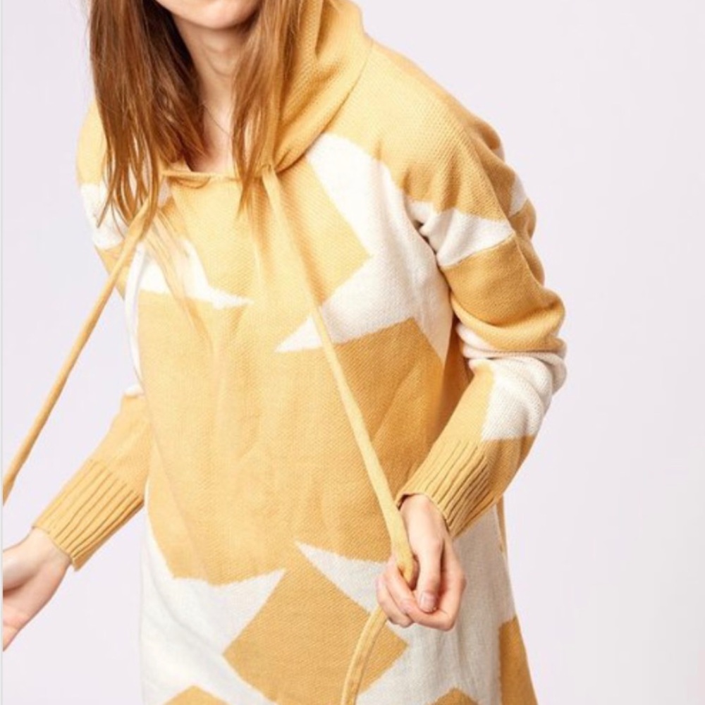 SALE🫶 Oversized Knit sweater Slouchy hoodie - Picture 4 of 7
